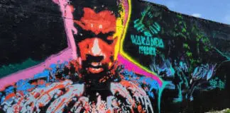 Wakanda mural in McAllen