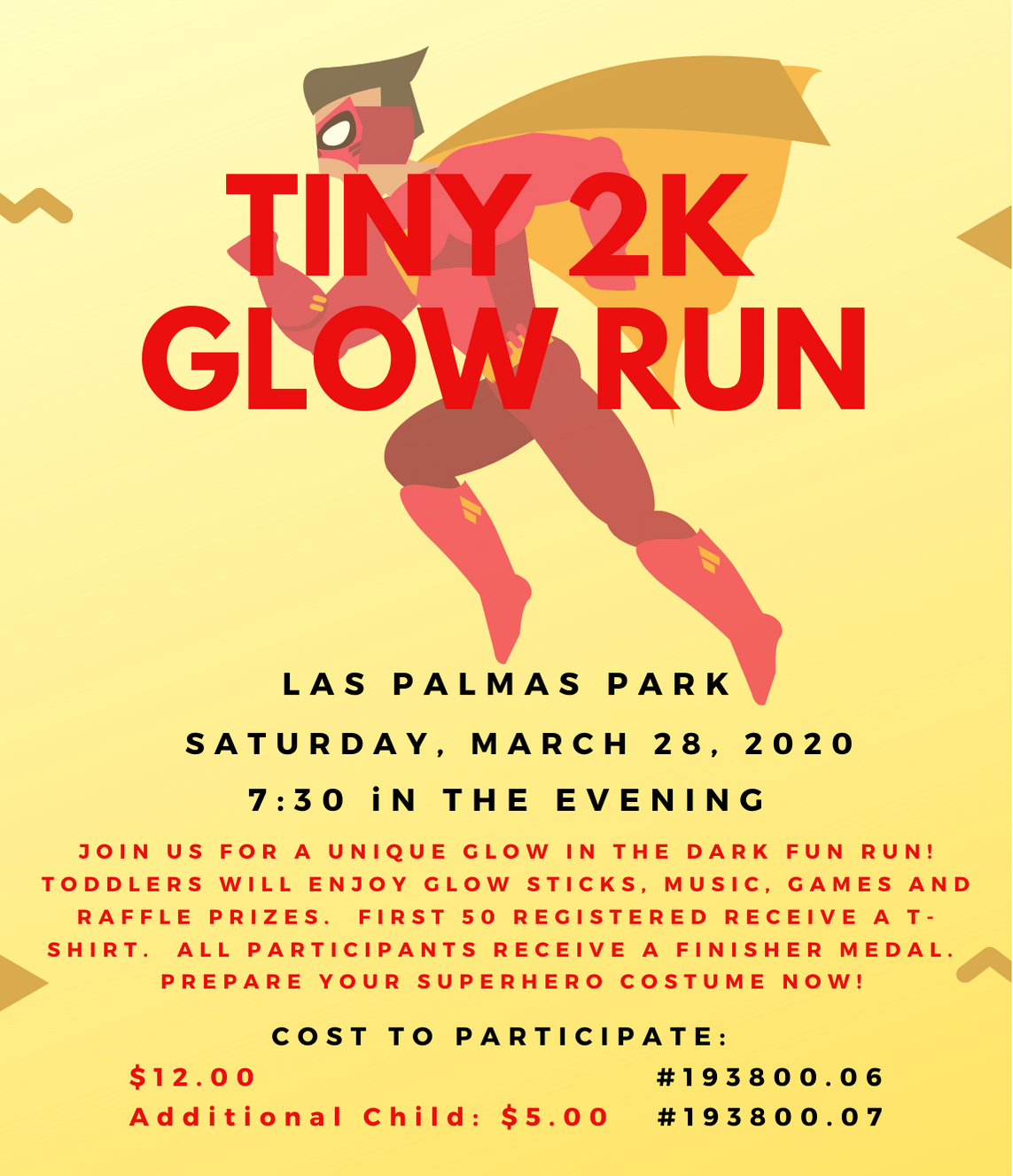 Tiny 2k Glow Run Explore Mcallen