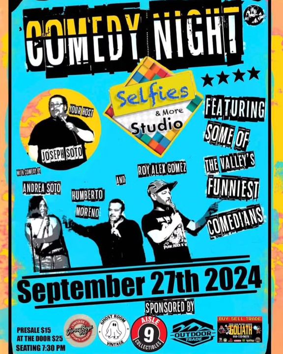 selfies and more studio comedy night